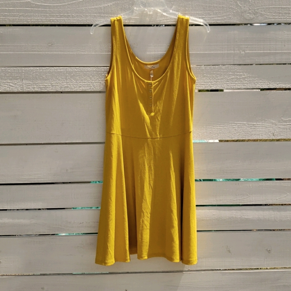 NEW Chelsea & Violet A-Line Ribbed Tank Dress L
